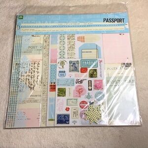 Passport Themed Craft Paper Set